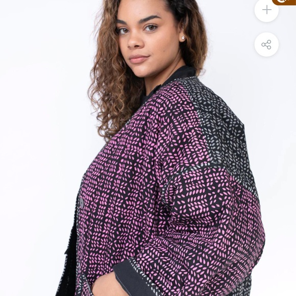 NWT, Seek Collective Space Coat, Foliage Print, Reversible, Size M/L - Picture 5 of 11